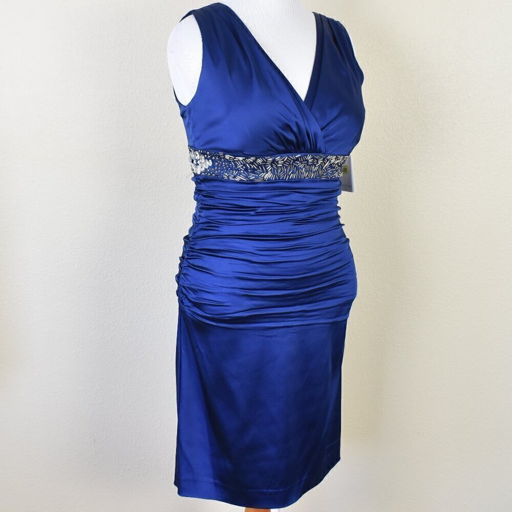 Calvin Klein Ruched Formal Sheath Dress NEW - 12 - Picture 10 of 12